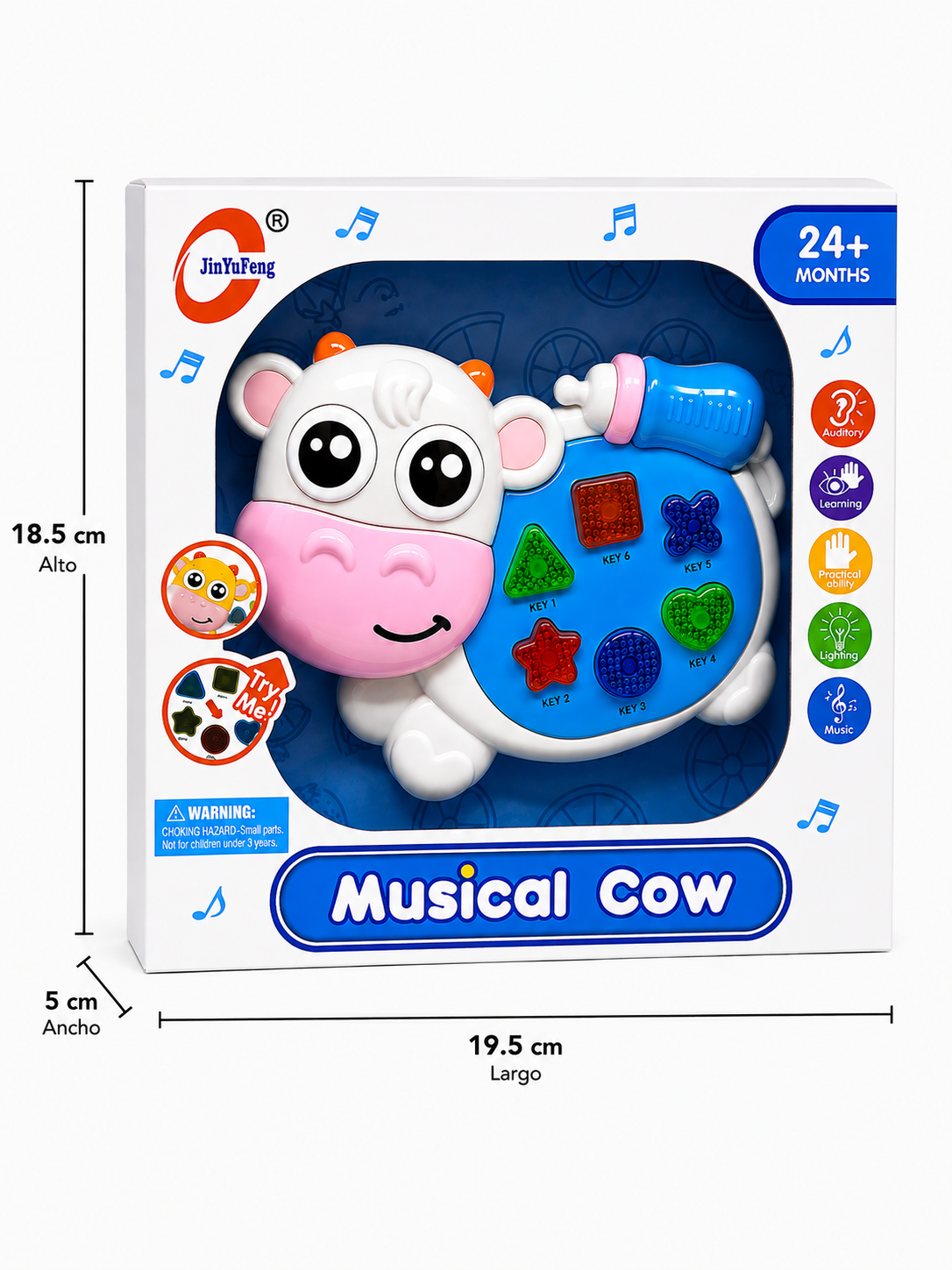 🐮🎵 Vaca Musical Interactiva con Luces y Sonidos - Imagen 3