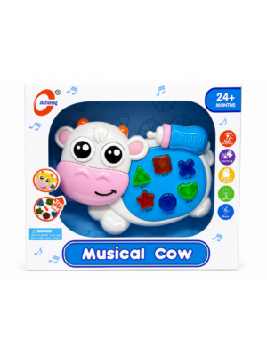 🐮🎵 Vaca Musical Interactiva con Luces y Sonidos