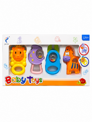 🧸🦁 Set de Juguetes para Bebé – Sonajeros y Juguetes Sensoriales