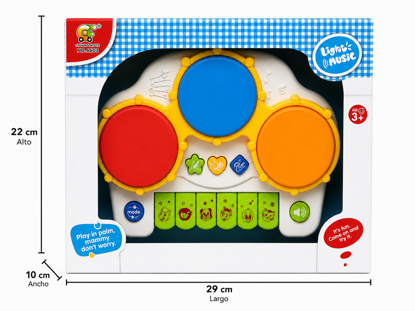 🎹🥁 Teclado Musical Infantil con Luces y Sonidos - Imagen 4