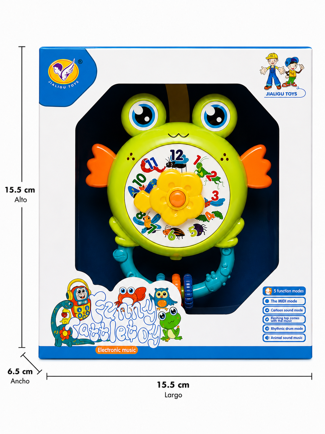 🐸 Reloj Infantil Electrónico Musical Interactivo - Imagen 3