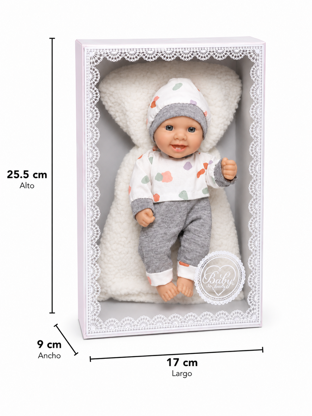 👶 Muñeca Bebé con Ropa y Caja de Regalo - Imagen 2