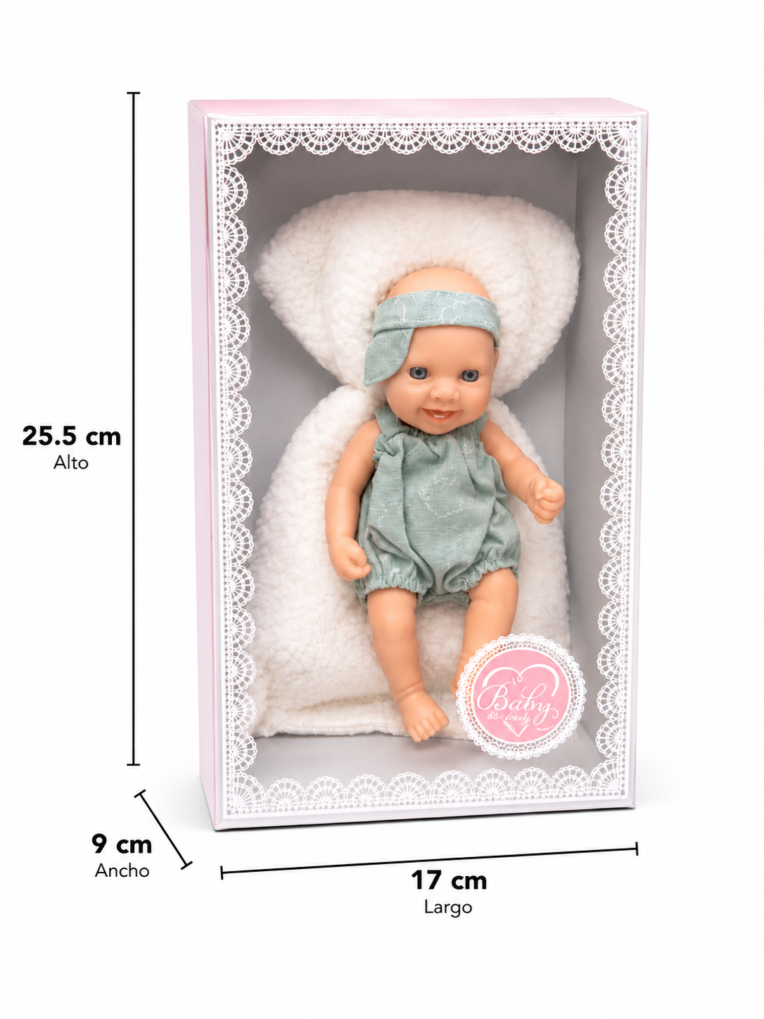 👶 Muñeca Bebé con Ropa y Caja de Regalo - Imagen 2