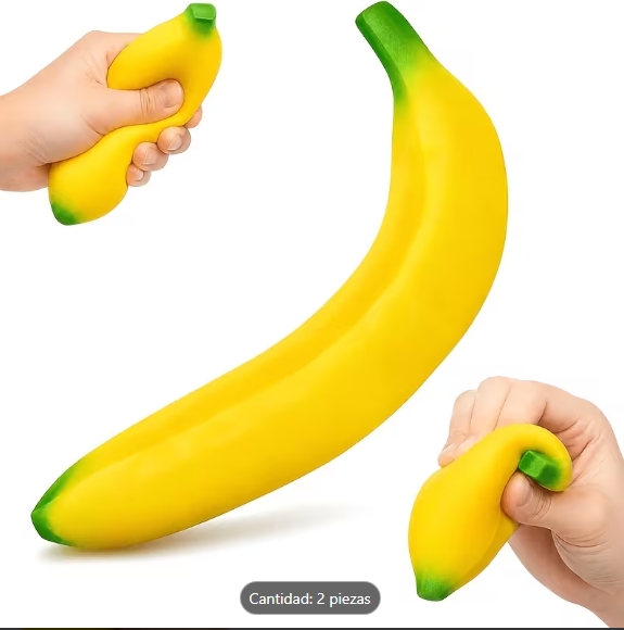 🍌 Squishy Banano Antiestrés