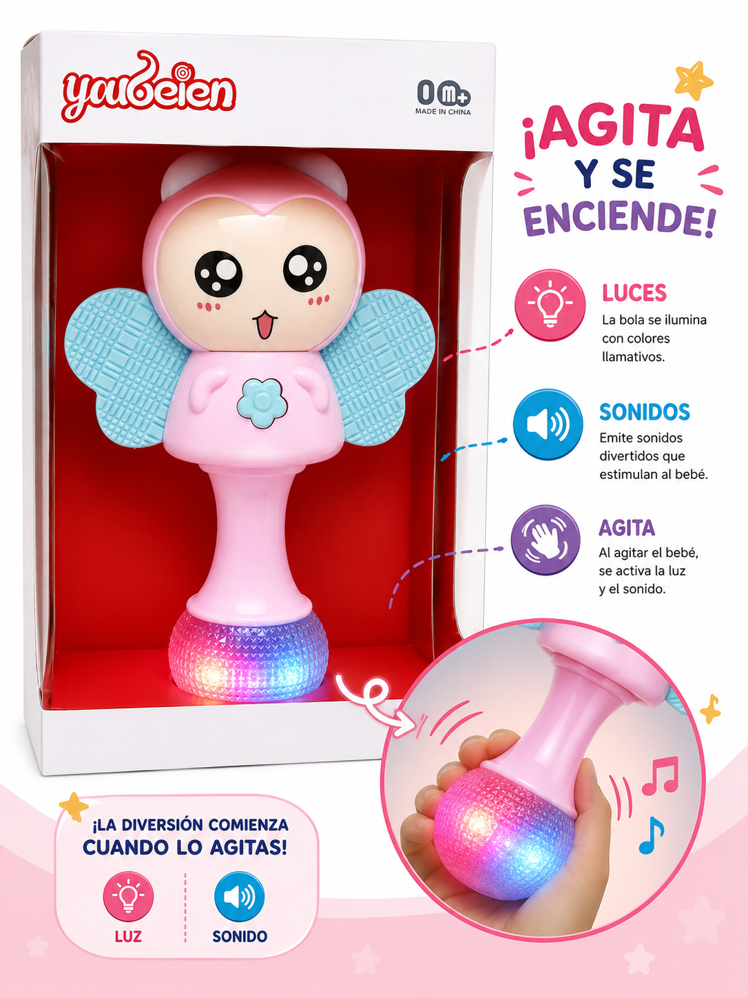 🦋 Sonajero Mariposa Infantil (copia) - Imagen 2
