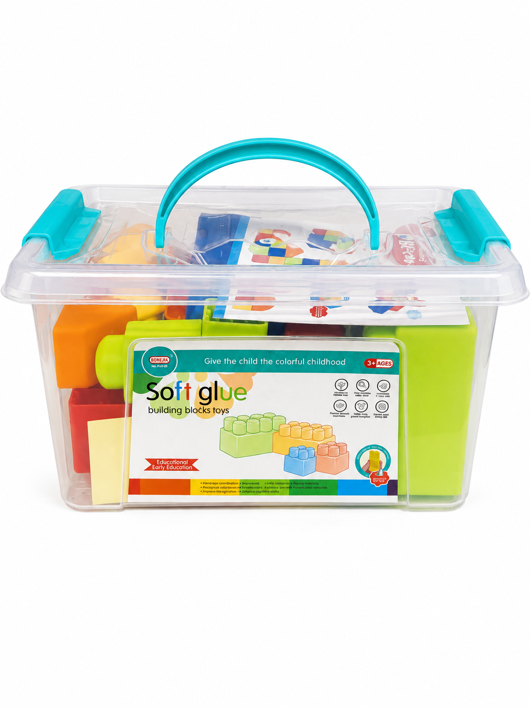 🧱 Set de Bloques de Construcción Suaves con Caja