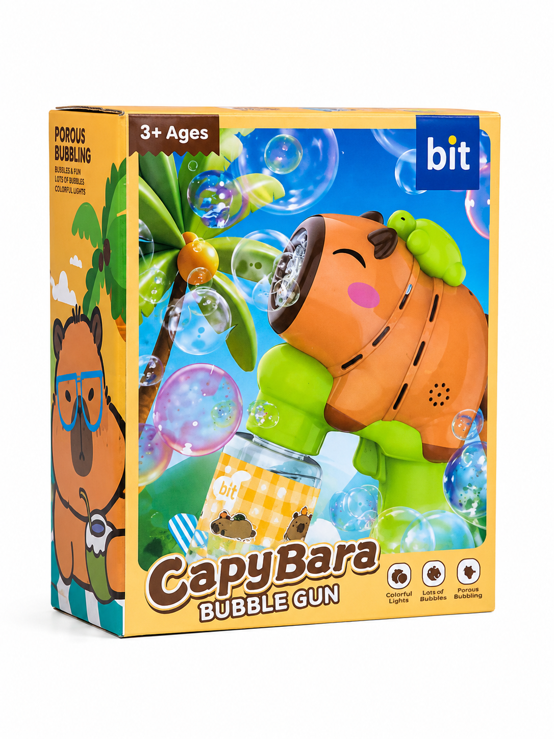 🦫🫧 CapyBara Bubble Gun – Pistola de Burbujas con Luces - Imagen 2