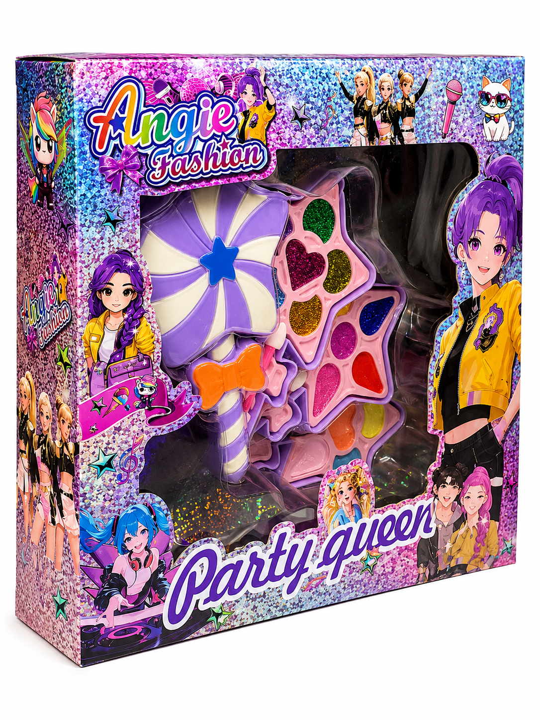 🍭💄 Set de Maquillaje Infantil Party Queen