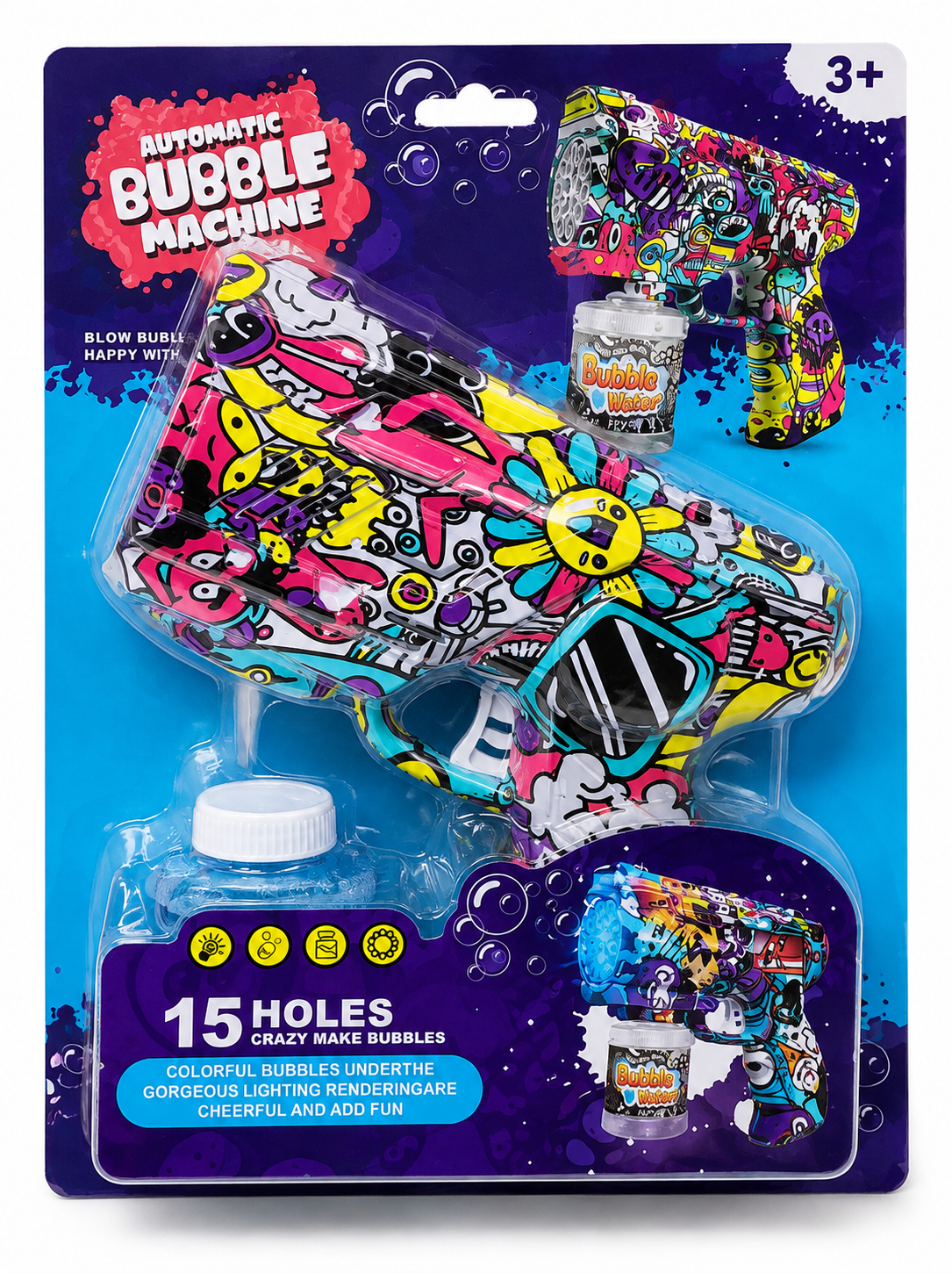 🫧 Pistola Automática de Burbujas – Bubble Gun