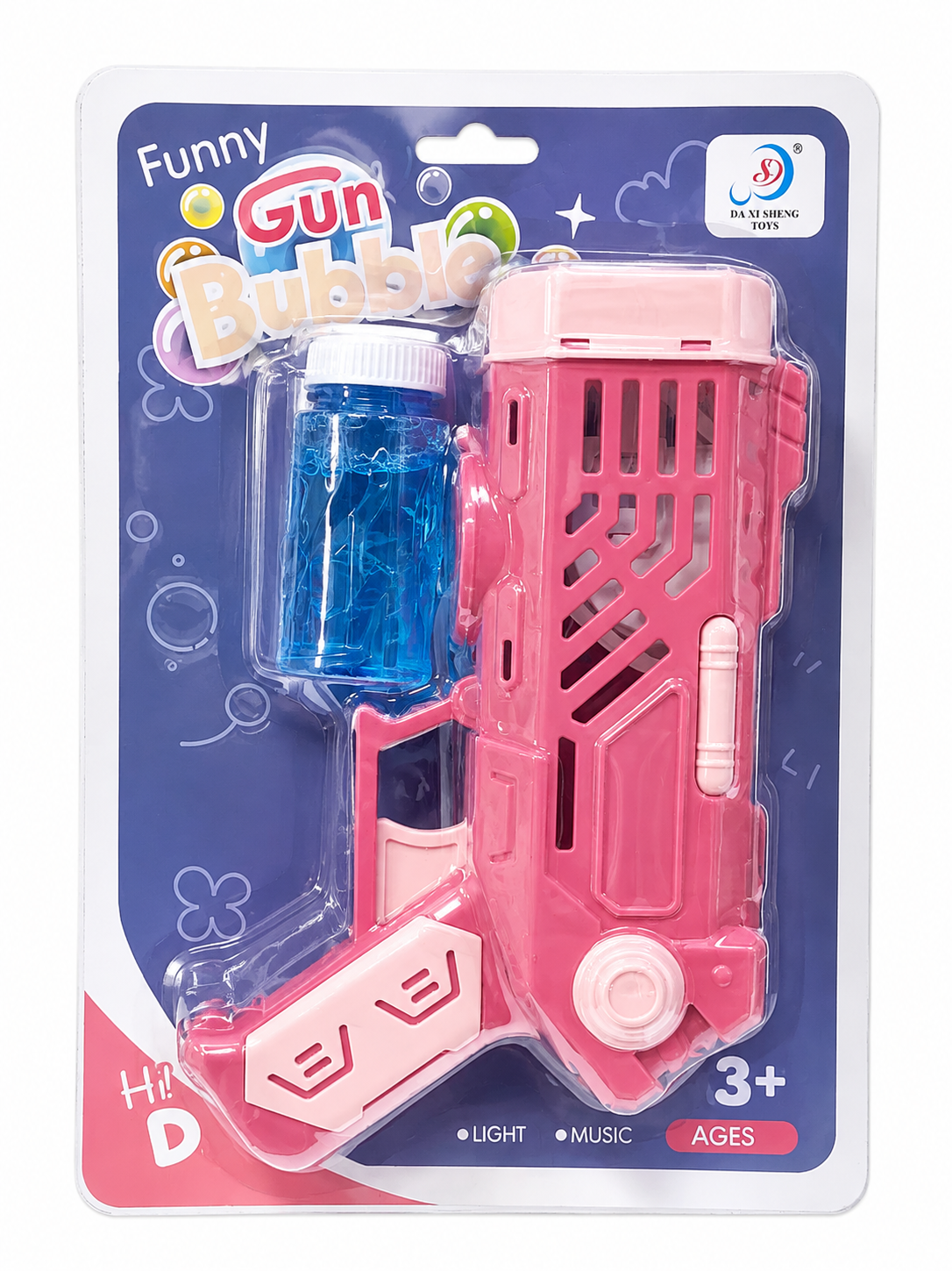 🫧🔫 Pistola Rosa de Burbujas