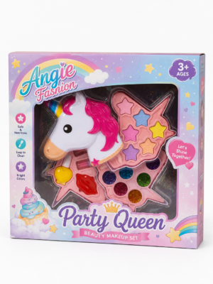🦄💄 Set de Maquillaje Infantil Unicornio – Party Queen