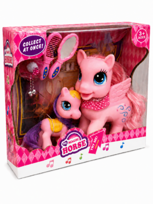 🦄💖 Set de Pony Mágico con Accesorios